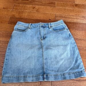 Talbots Denim Blue Mini Skirt
